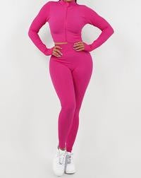 Active Cropped Top Legging Set